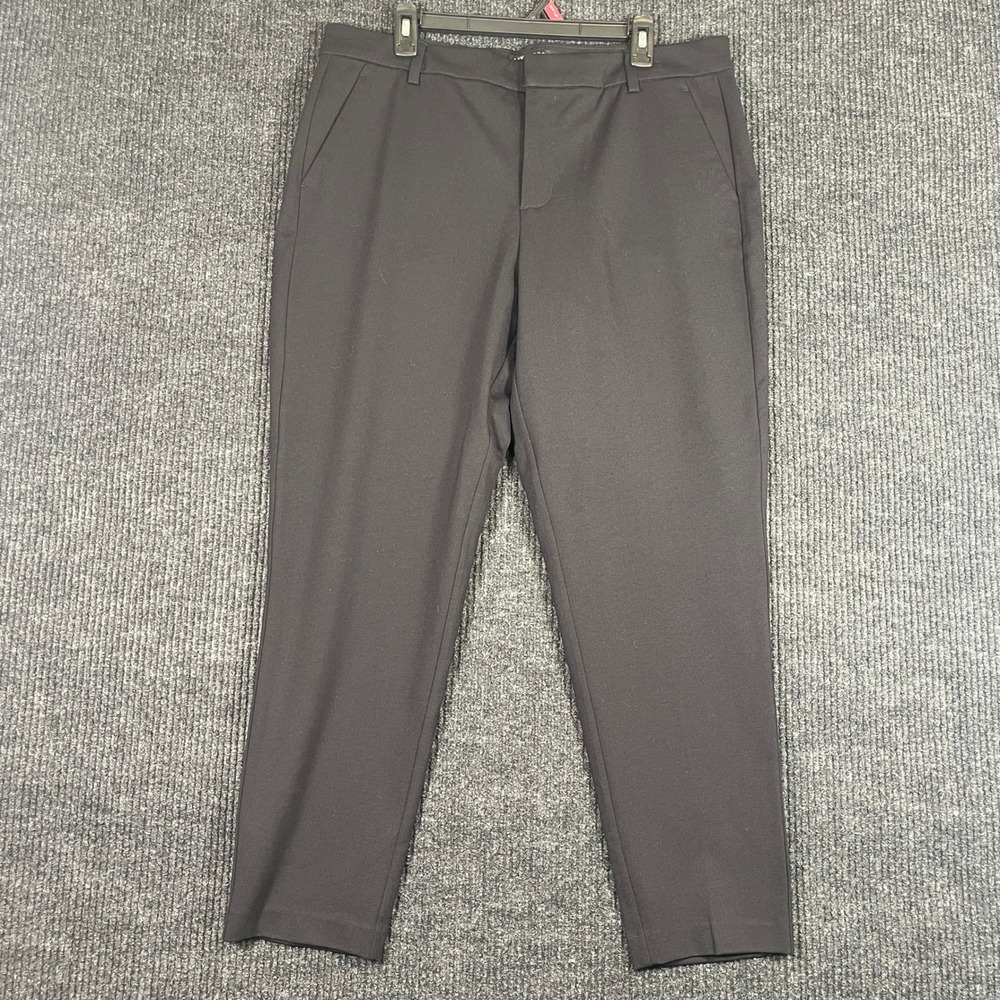 Liverpool Los Angeles Kelsey Black Knit Tapered Ankle Trousers Womens Size 16/33